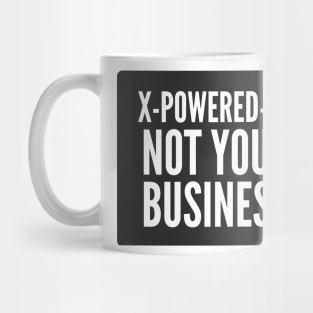 Secure Coding X-Powered-By Not Your Business Black Background Mug